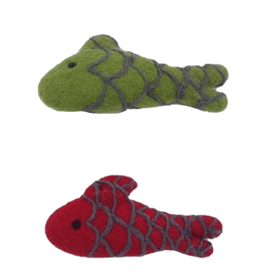 Billipets Billipets 貓玩具 新西蘭天然羊毛系列 魚仔 正面圖