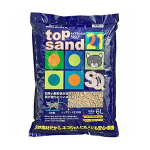 日本SANMATE 日本SANMATE Top Sand 21 SQ四角形單通 豆腐貓砂 6L 6L 正面圖