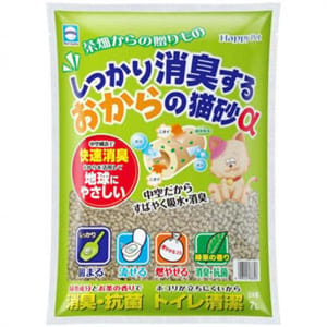 日本HappyPet大塚中通吸水綠茶 日本HappyPet大塚中通吸水綠茶 豆腐貓砂 7L 7L  正面圖