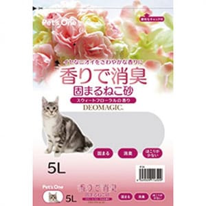 日本Pet's 日本Pet's One花果香味除臭紙砂 5L 5L  正面圖