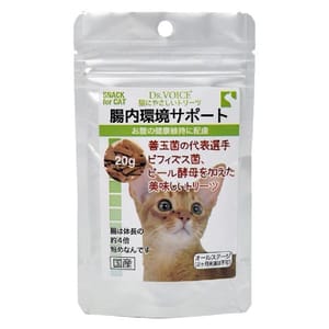 日本Dr.Voice 日本Dr.Voice 貓貓腸道環境健康小食 20g 20g  正面圖