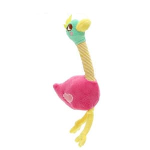 日本Petz 日本Petz Route 狗狗玩具 大動物園毛絨彩色鴕鳥 一個入   正面圖
