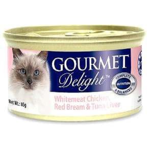 Gourmet Gourmet Delight - Whitemeat Chicken, Red Bream & Tuna Liver 85g 85g 正面圖