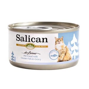 Salican Salican 貓罐頭 肉汁海洋魚 85g 85g 正面圖