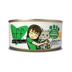b.f.f. b.f.f. 主食貓罐頭 野生吞拿魚及南瓜 Tuna & Pumpkin Valentine Recipe 156g 156g  正面圖