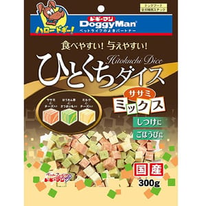 DoggyMan DoggyMan 日本狗零食 日本國產狗狗小食 骰仔芝士蔬菜方粒 300g 300g 正面圖