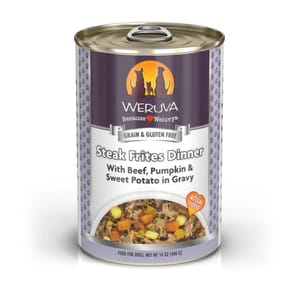 WeRuVa WeRuVa 狗罐頭 經典系列 澳洲牛肉+南瓜+甘薯 Steak Frites 400g 400g  正面圖