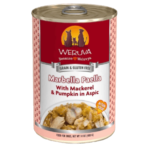 WeRuVa WeRuVa 狗罐頭 經典系列 鯖魚+南瓜 Marbella Paella 400g 400g  正面圖