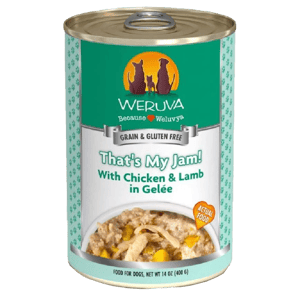 WeRuVa WeRuVa 狗罐頭 經典系列 無骨去皮雞胸肉+羊肉 That's My Jam 400g 400g  正面圖