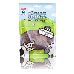 Alfa Alfa Pet 新西蘭風乾脫水無穀物狗小食 牛肉粒 Beef Meaty Cubefor Dogs 50g 50g 正面圖