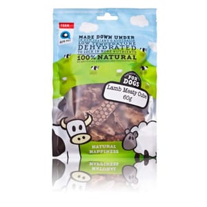 Alfa Alfa Pet 新西蘭風乾脫水無穀物狗小食 羊肉粒 Lamb Meaty Cube for Dogs 60g 60g  正面圖