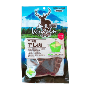 日本ASUKU 日本ASUKU 狗零食 北海道 鹿肉乾切片 40g 40g  正面圖