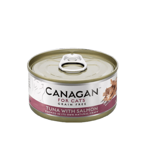CANAGAN原之選 CANAGAN原之選 貓罐頭 無穀物貓罐頭 吞拿魚伴三文魚 75g 75g 正面圖