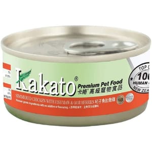 Kakato Kakato 罐頭 貓狗罐頭 杞子魚肚燉雞 70g 70g 正面圖