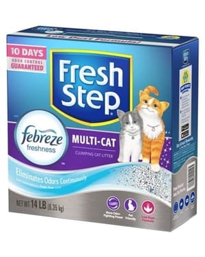 Fresh Fresh Step Multi Cat 特強效除臭結塊貓砂 14lb 14lb 正面圖