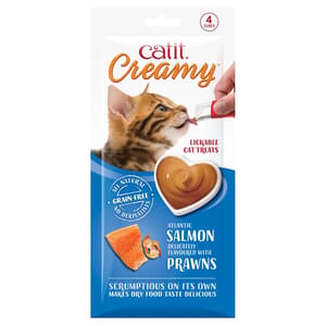 Catit Catit Creamy 營養肉泥 三文魚海蝦味 40g 40g  正面圖