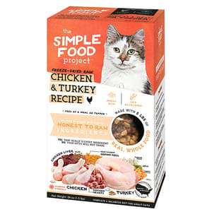 The The Simple Food Project 全貓糧 凍乾脫水系列 雞及火雞 1.5lbs 5lb 正面圖