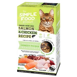 The The Simple Food Project 全貓糧 凍乾脫水系列 三文魚及雞 1.5lbs 5lb 正面圖