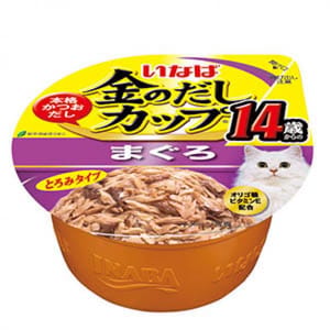 CIAO CIAO 貓罐頭 日本金湯鰹味杯 金槍魚味 14歲食用 70g 70g 正面圖
