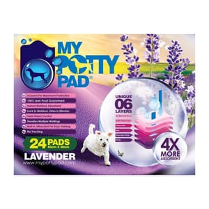 My My Potty Pad 殿堂吸 寵物尿墊 狗尿墊 狗尿片 薰衣草味 MPPV024 [60x90 L碼 24PADS]   正面圖