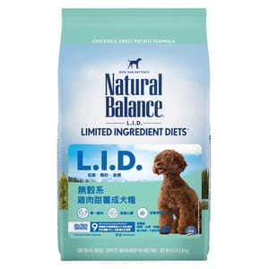 Natural Natural Balance 狗糧 L.I.D. 無穀系 雞肉甜薯 成犬配方 24lb 24lb 正面圖