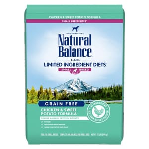 Natural Natural Balance 狗糧 L.I.D. 無穀系 雞肉甜薯 成犬配方 細粒 4lb 4lb 正面圖