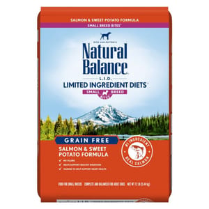 Natural Natural Balance 狗糧 L.I.D. 無穀系 三文魚甜薯 成犬配方 細粒 4lb 4lb  正面圖