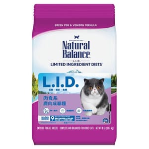 Natural Natural Balance 貓糧 L.I.D. 肉食系列 鹿肉 成貓配方 8lb 8lb  正面圖