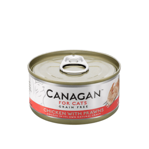 CANAGAN原之選 CANAGAN原之選 貓罐頭 無穀物貓罐頭 雞肉伴大蝦 75g 75g 正面圖