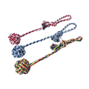 HelloDOG HelloDOG 玩具嚴選 狗狗磨牙互動訓練玩具 拔河拉力球 1個   正面圖