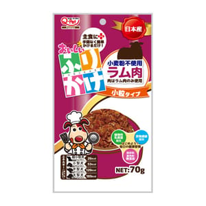 日本Q-PET 日本Q-PET 狗小食 おいしいふりかけ 羊肉小粒 70g 70g 正面圖