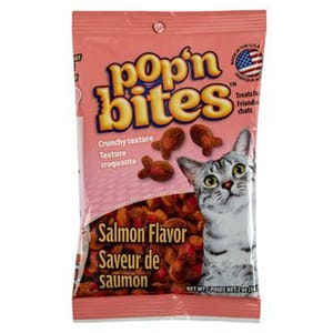 Pop'n Pop'n Bites 貓零食 三文魚味 99g 3.5oz 99g  正面圖