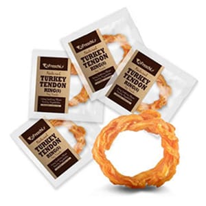 A A Freschi Srl 狗零食 Natural Turkey 天然火雞筋甜甜圈 S 犬用 正面圖