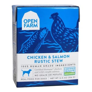 Open Open Farm 狗濕糧 燉肉配方 走地雞三文魚 12.5oz 5oz 正面圖