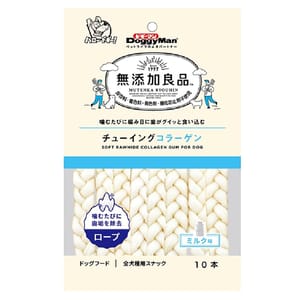 DoggyMan DoggyMan 日本狗零食 無添加 潔齒去口氣 咀嚼膠原蛋白 10本入   正面圖