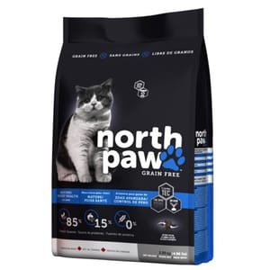 North North Paw 貓糧 無穀物老貓或室內貓配方 雞肉+海魚 2.25kg 25kg 正面圖