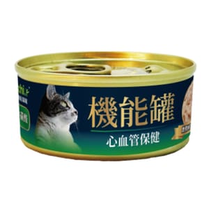 A A Freschi Srl 機能貓罐 嫩煮鮮鮭魚+雞肉+牛磺酸 70g 70g 正面圖