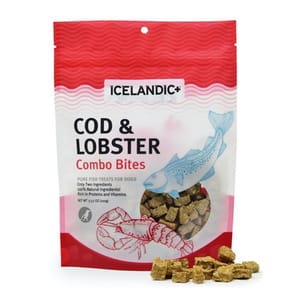 Icelandic+ Icelandic+ 狗小食 冰島鱈魚+龍蝦粒 3.52oz 52oz 正面圖