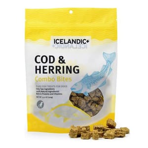 Icelandic+ Icelandic+ 狗小食 冰島鱈魚+鯡魚粒 3.52oz 52oz 正面圖