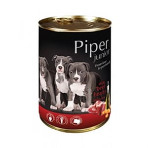 Piper Piper 黑鑽狗罐頭系列 幼犬配方 牛心+甘筍 400g 400g 正面圖