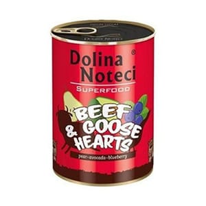 Dolina Dolina Noteci 狗罐頭 牛+鵝心 400g 400g  正面圖