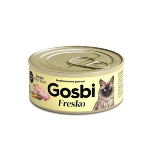 Gosbi Gosbi Fresko 無穀物貓罐頭 老貓配方 肉類盛宴 70g 70g  正面圖