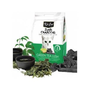 Kit Kit Cat 沸石活性炭超強凝結貓砂 綠茶 4kg 4kg 正面圖