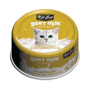 Kit Kit Cat 羊奶貓罐頭 吞拿魚+煙燻魚 70g 70g  正面圖