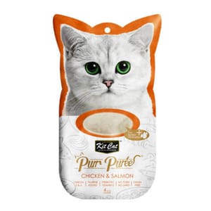 Kit Kit Cat Purr Puree 養生肉醬 雞+三文魚 60g 60g  正面圖