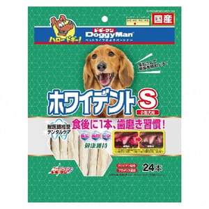 DoggyMan DoggyMan 日本狗零食 小型犬用 白色潔齒棒 24本  犬用 正面圖