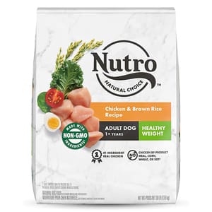 Nutro Nutro 狗糧 成犬糧 體重控制配方 雞肉及糙米 30lb 30lb 正面圖
