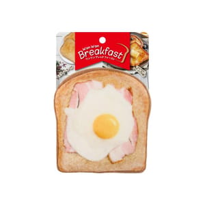 日本Wan 日本Wan Wan Breakfast 狗狗玩具 煙肉太陽蛋厚多士 一個入   正面圖