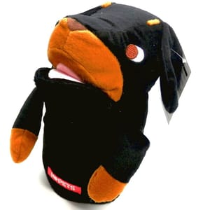 日本Bonbi 日本Bonbi ILOVEPETS Animal Mitten LoveDog 狗狗手偶玩具 臘腸狗 一個入   正面圖