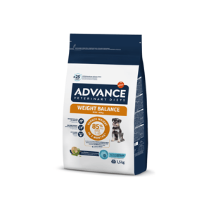 ADVANCE ADVANCE 處方糧 狗糧 小型犬減肥配方 WEIGHT BALANCE MINI 1.5kg 5kg  背面圖